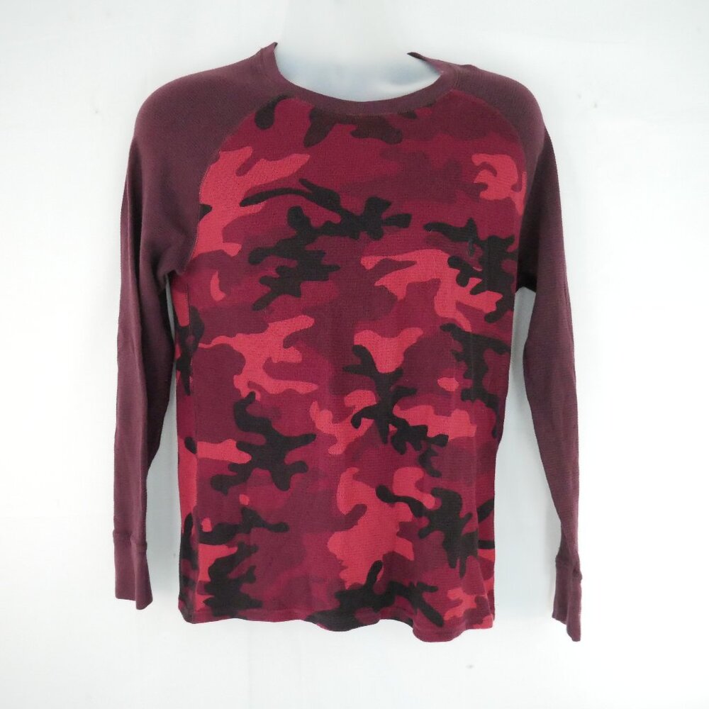 Polo Ralph Lauren  Crew Neck Raglan Camo Waffle Knit T-Shirt~Men's Medium
